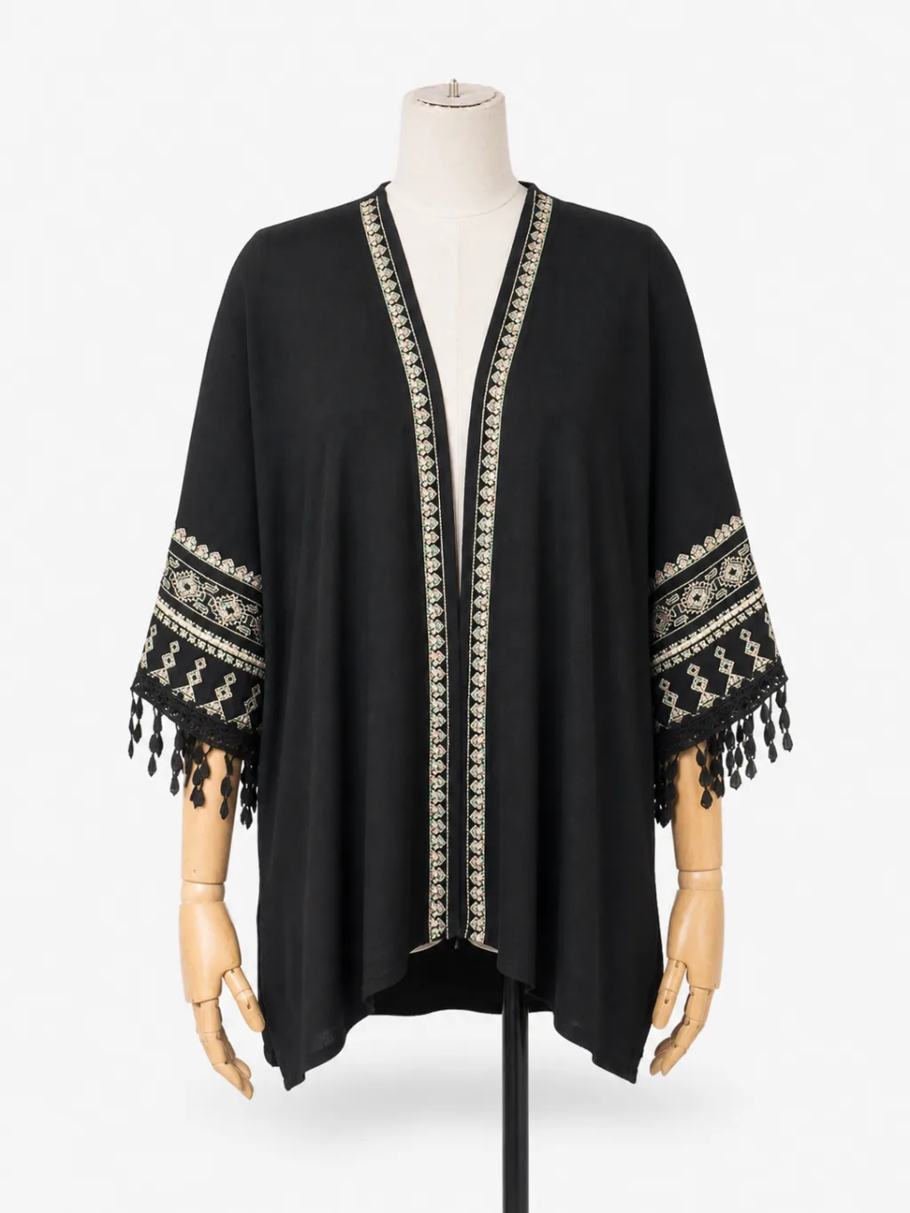 Embroidered Kimono Jacket