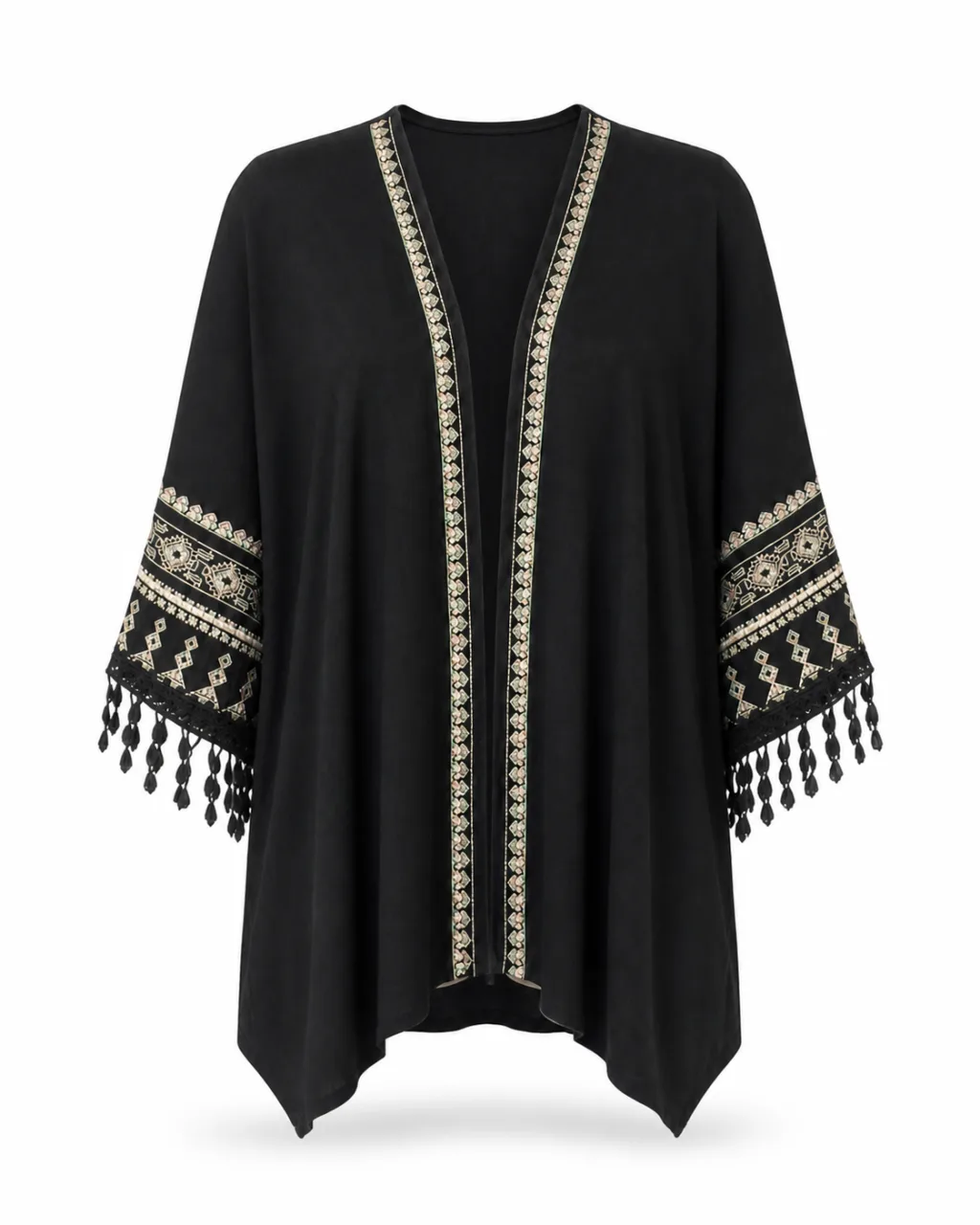 Embroidered Kimono Jacket