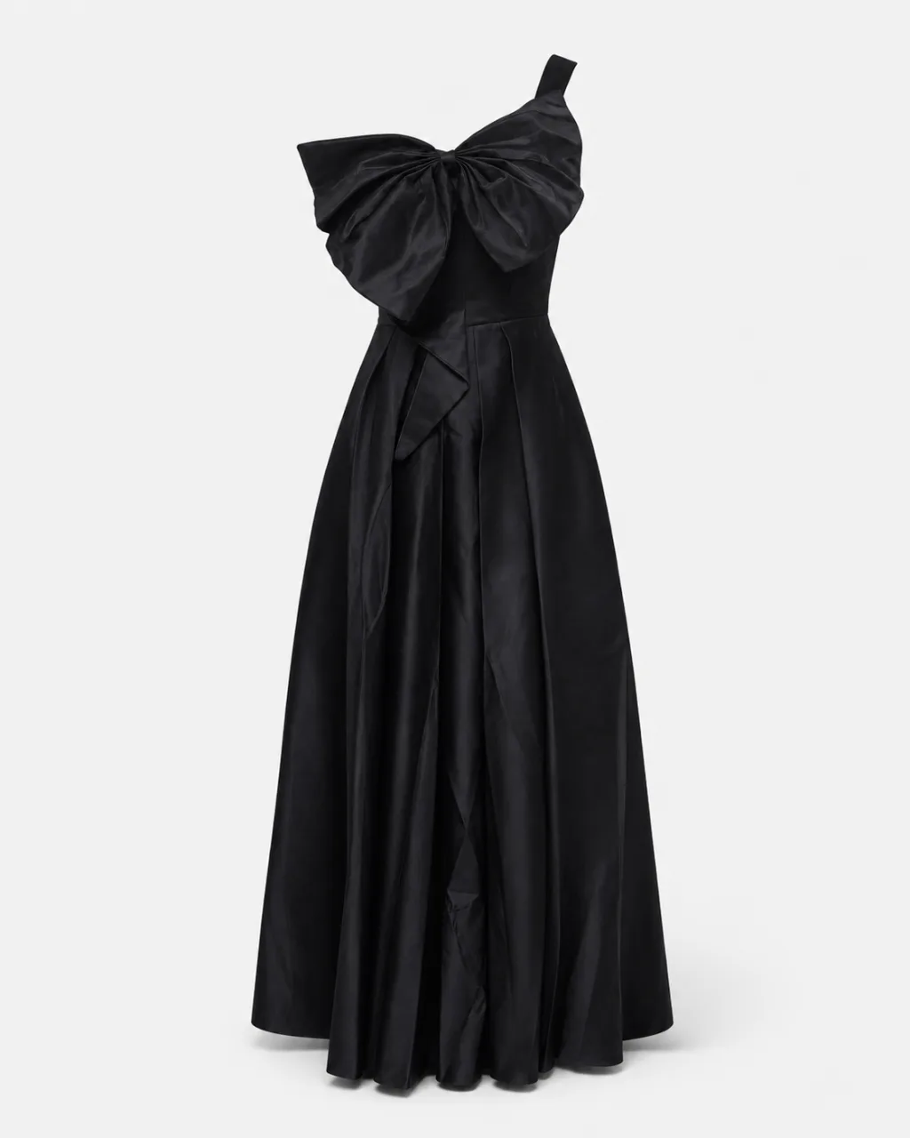 One-Shoulder Ruffle Gown