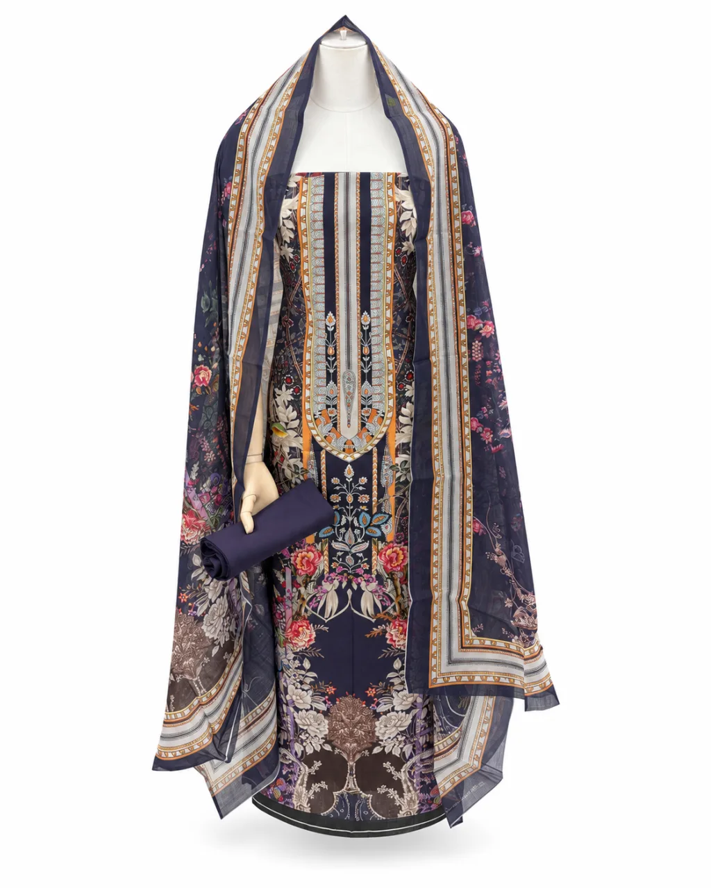 Zam Zam Mauve Rose Embroidery