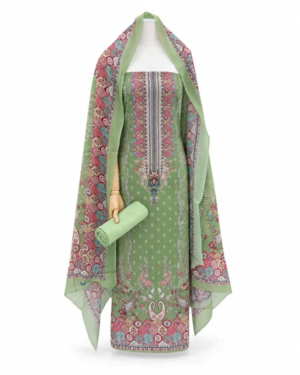 Zam Zam Sage Paisley Border