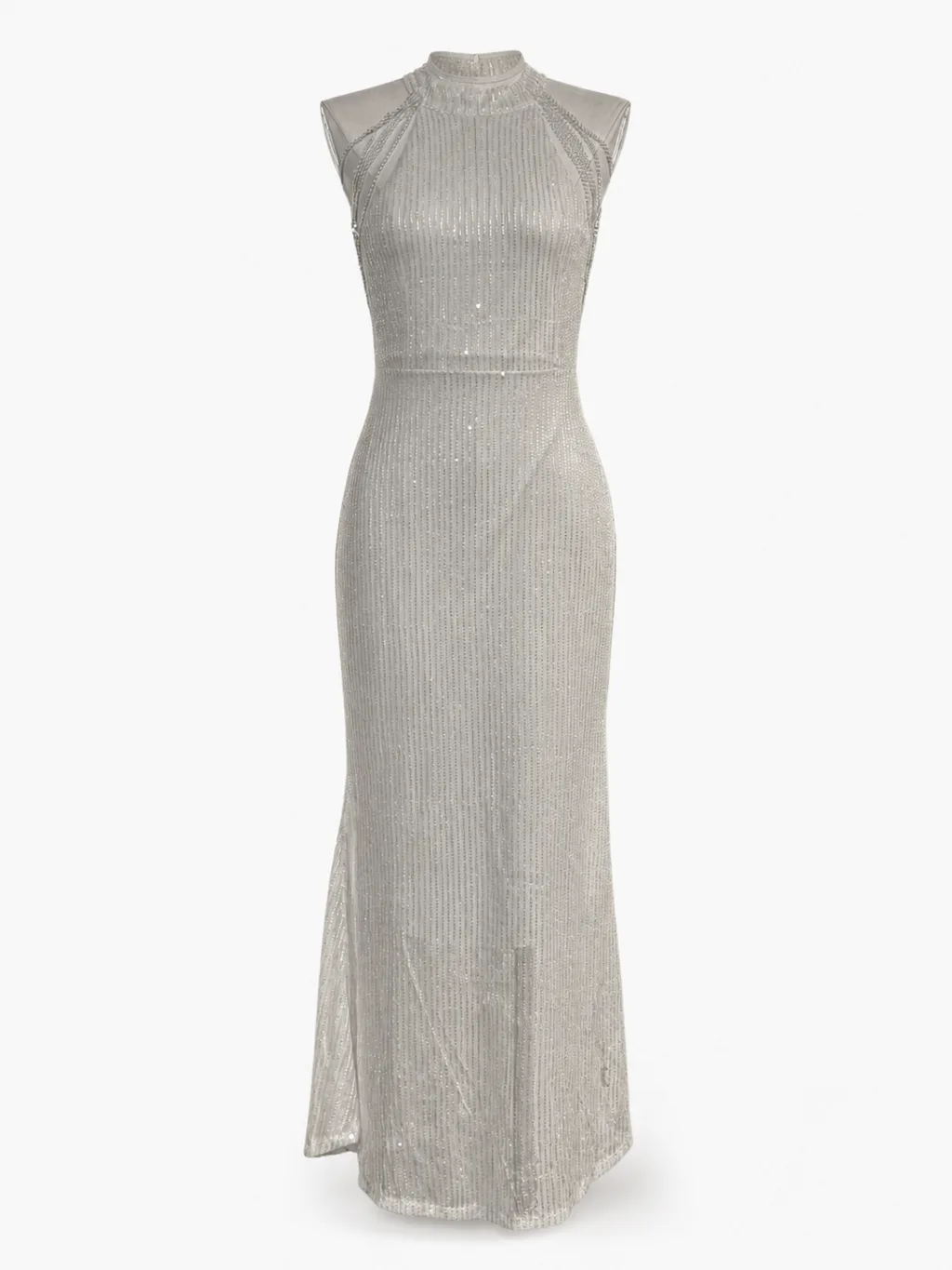 Halter Sequin Bodycon Gown