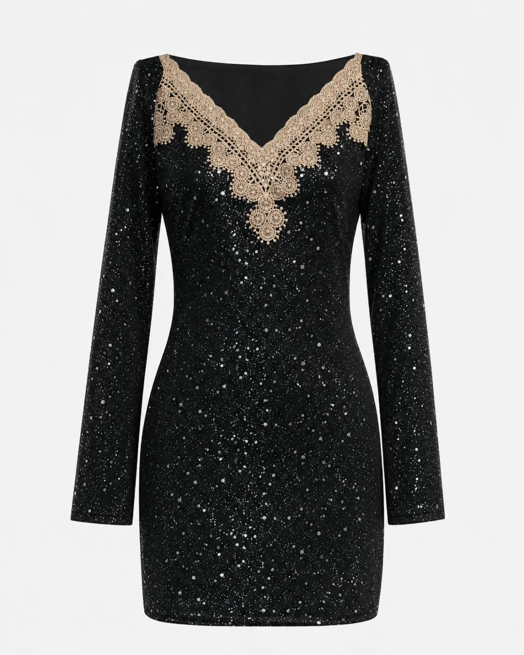 Rhinestone Glitter Bodycon Mini