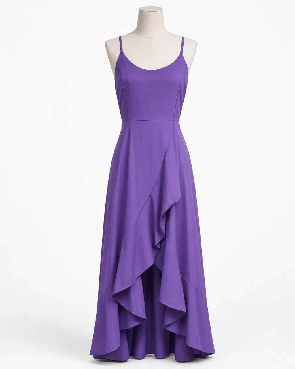 Spaghetti Ruffle Hem Maxi