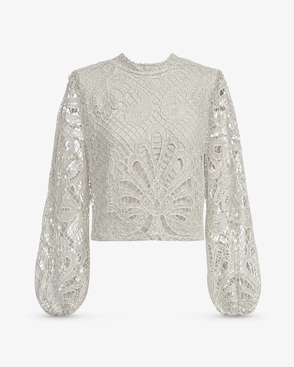 Cutwork Lace Crop Top