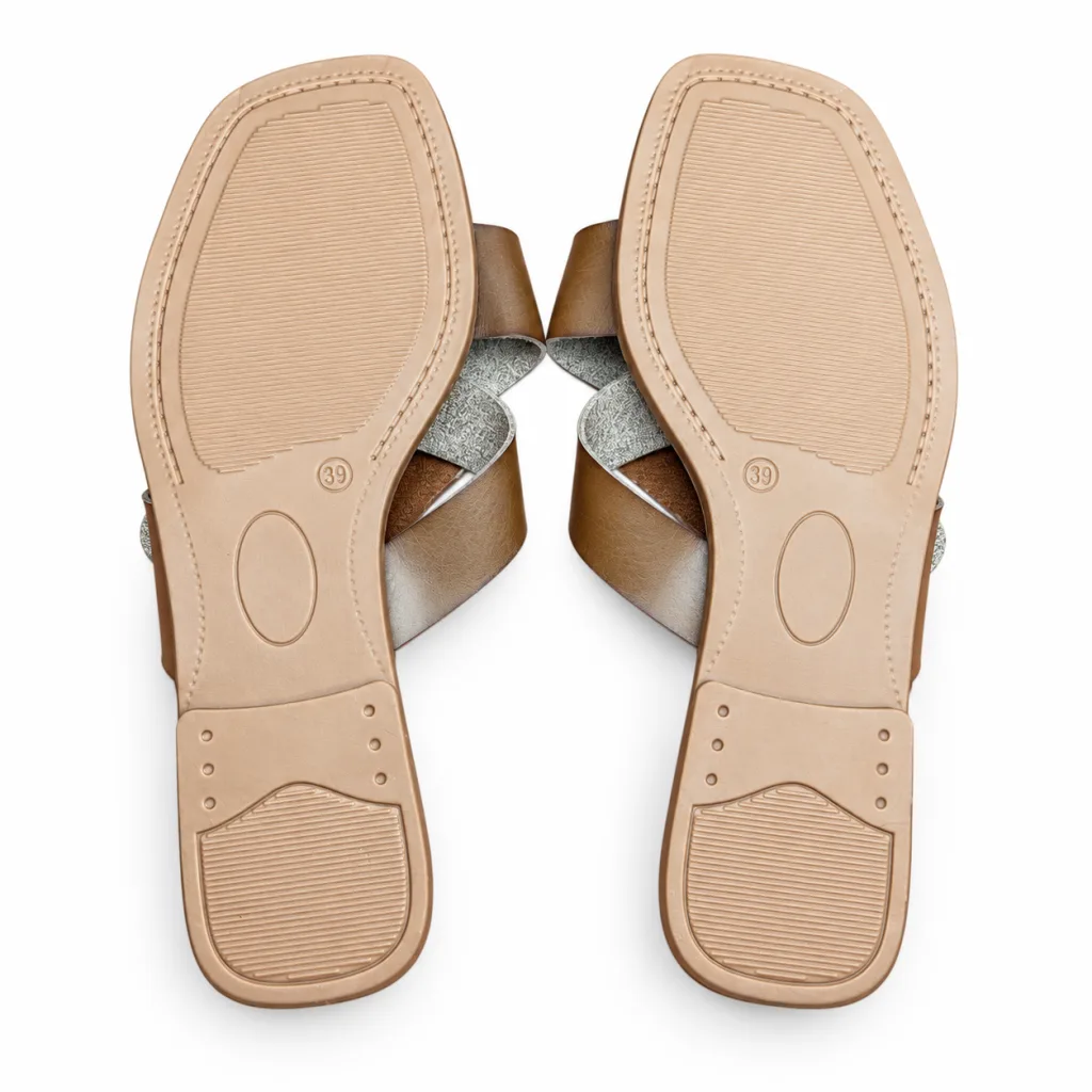 Buckle Strap Flat Sandals