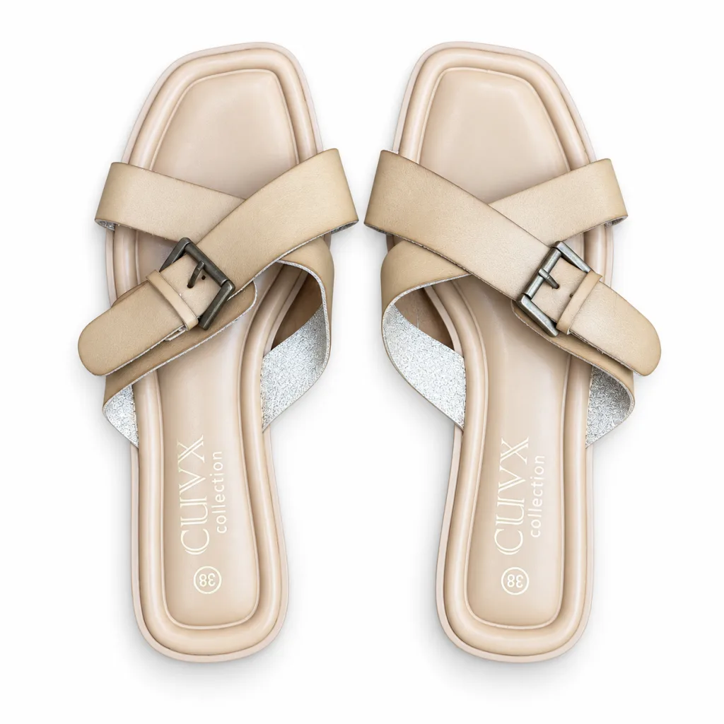 Buckle Strap Flat Sandals