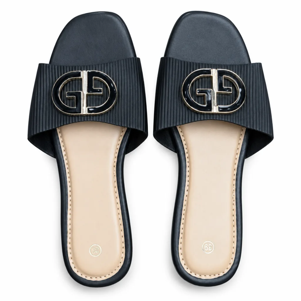 Embellished Slide Sandals