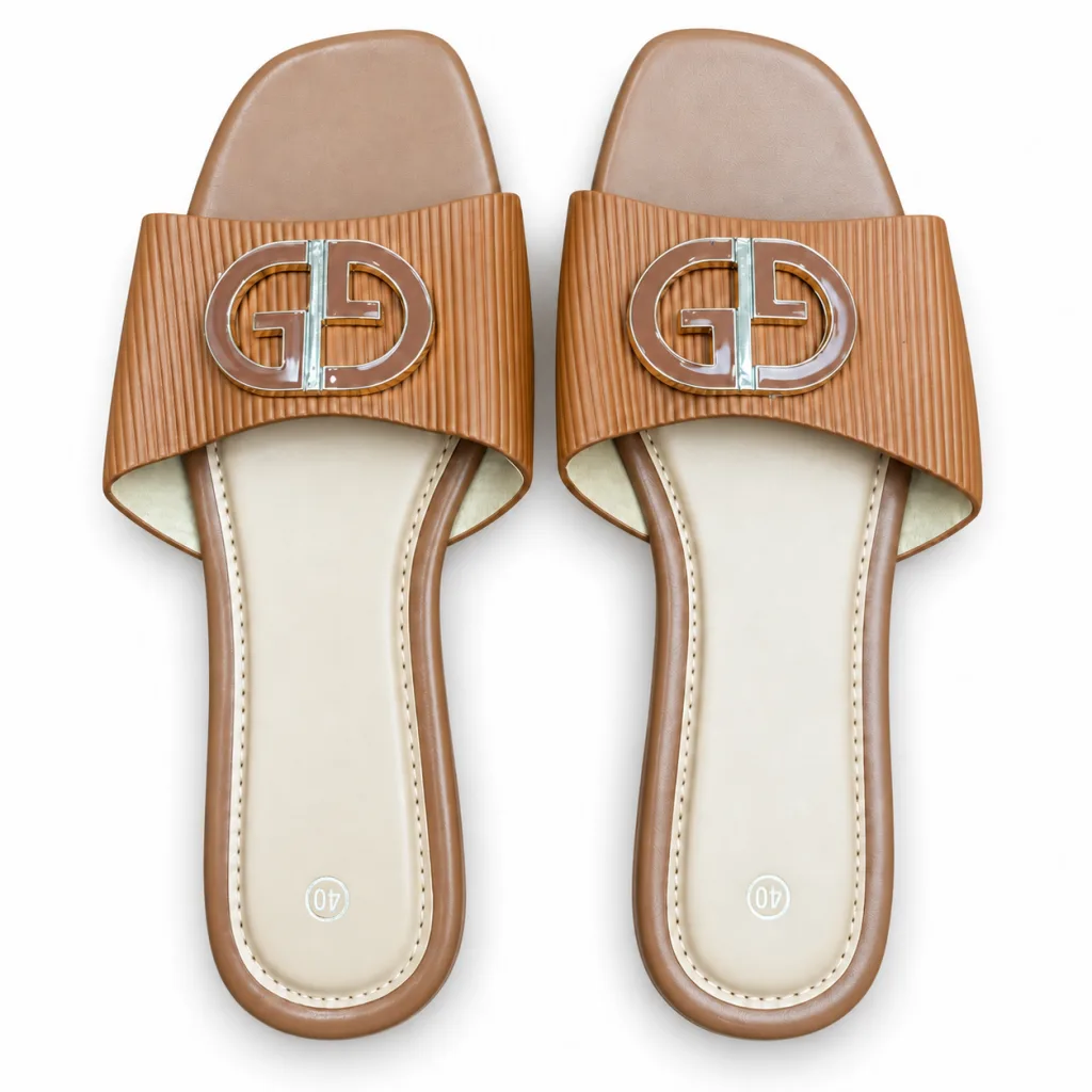 Embellished Slide Sandals