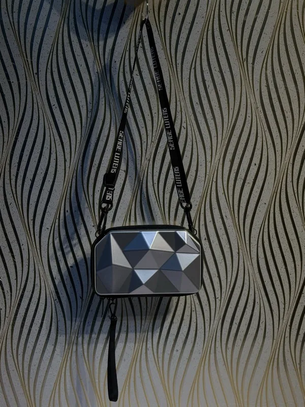 Diamond Geometric Mini Suitcase