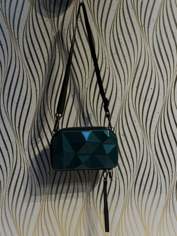 Diamond Geometric Mini Suitcase
