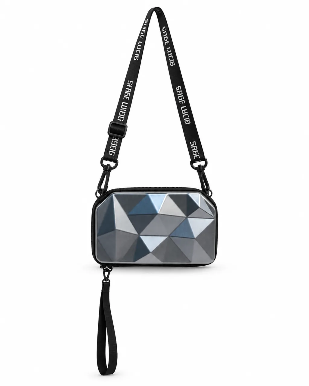 Diamond Geometric Mini Suitcase