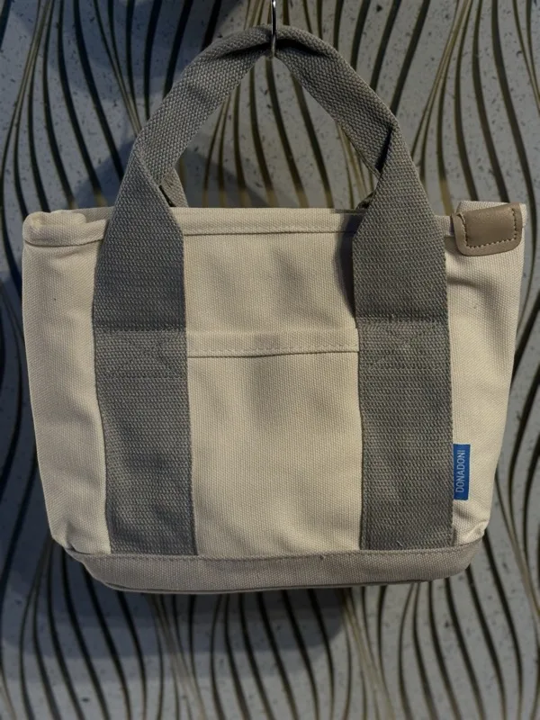 Canvas Contrast Tote