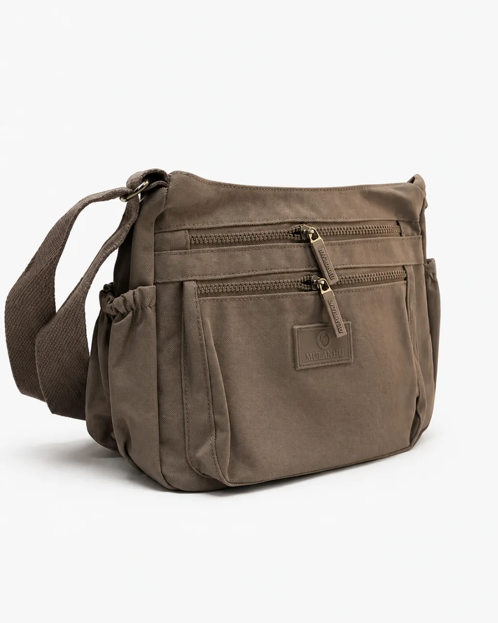 Nylon Multi-Pocket Crossbody