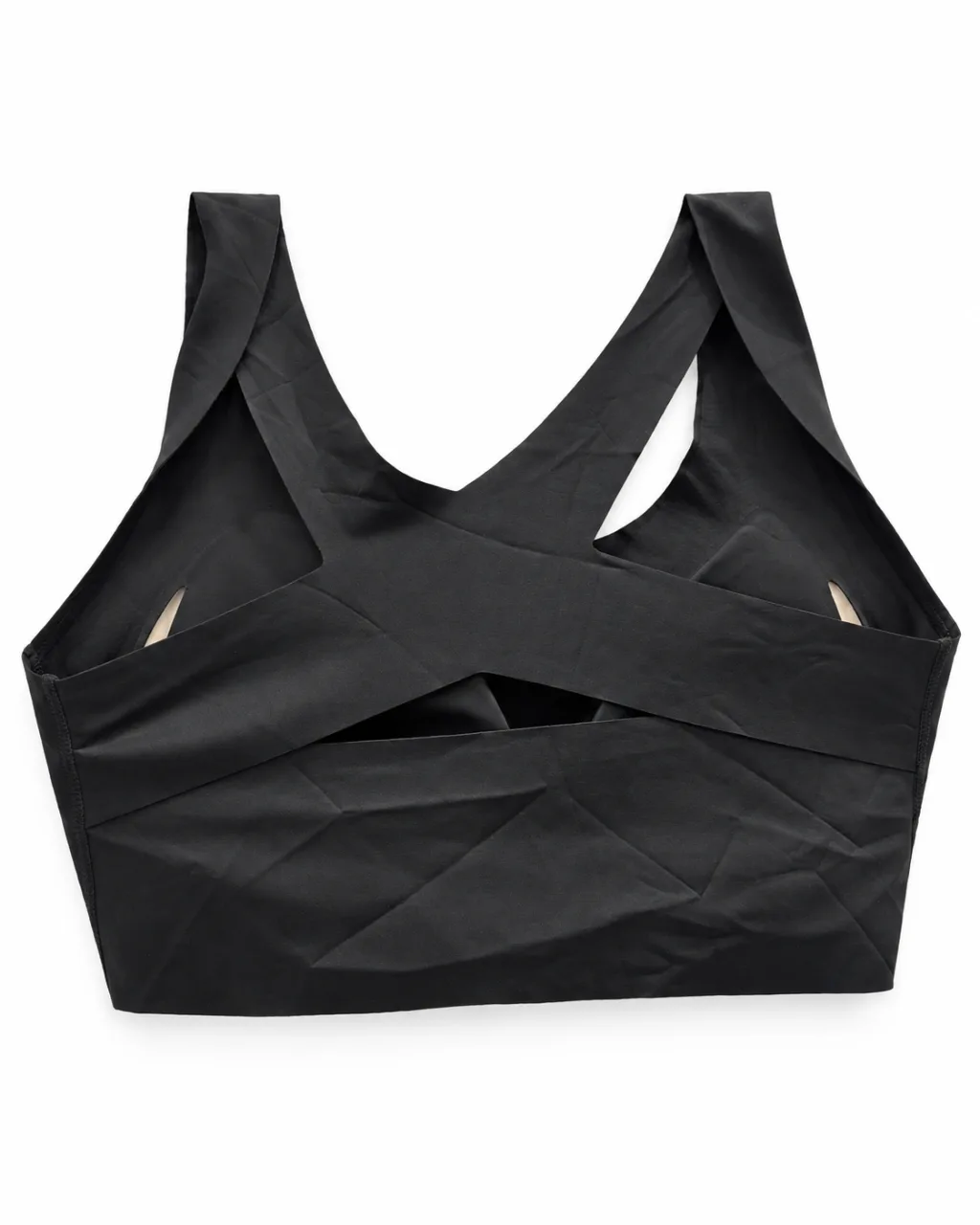 Padded Bra with Wide Straps and Hook-and-Eye Closure