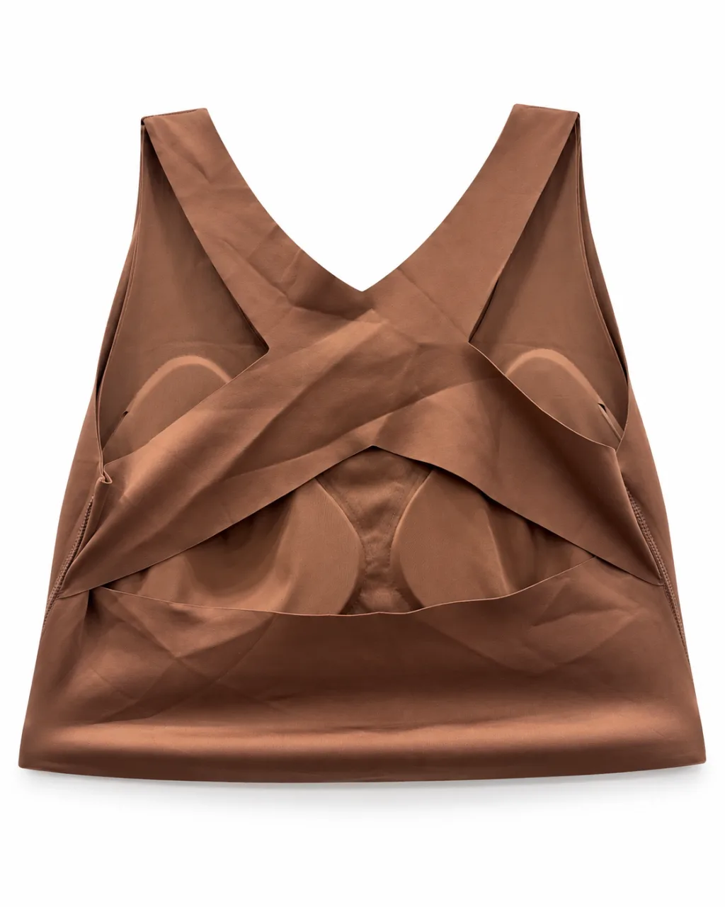 Padded Bra with Wide Straps and Hook-and-Eye Closure