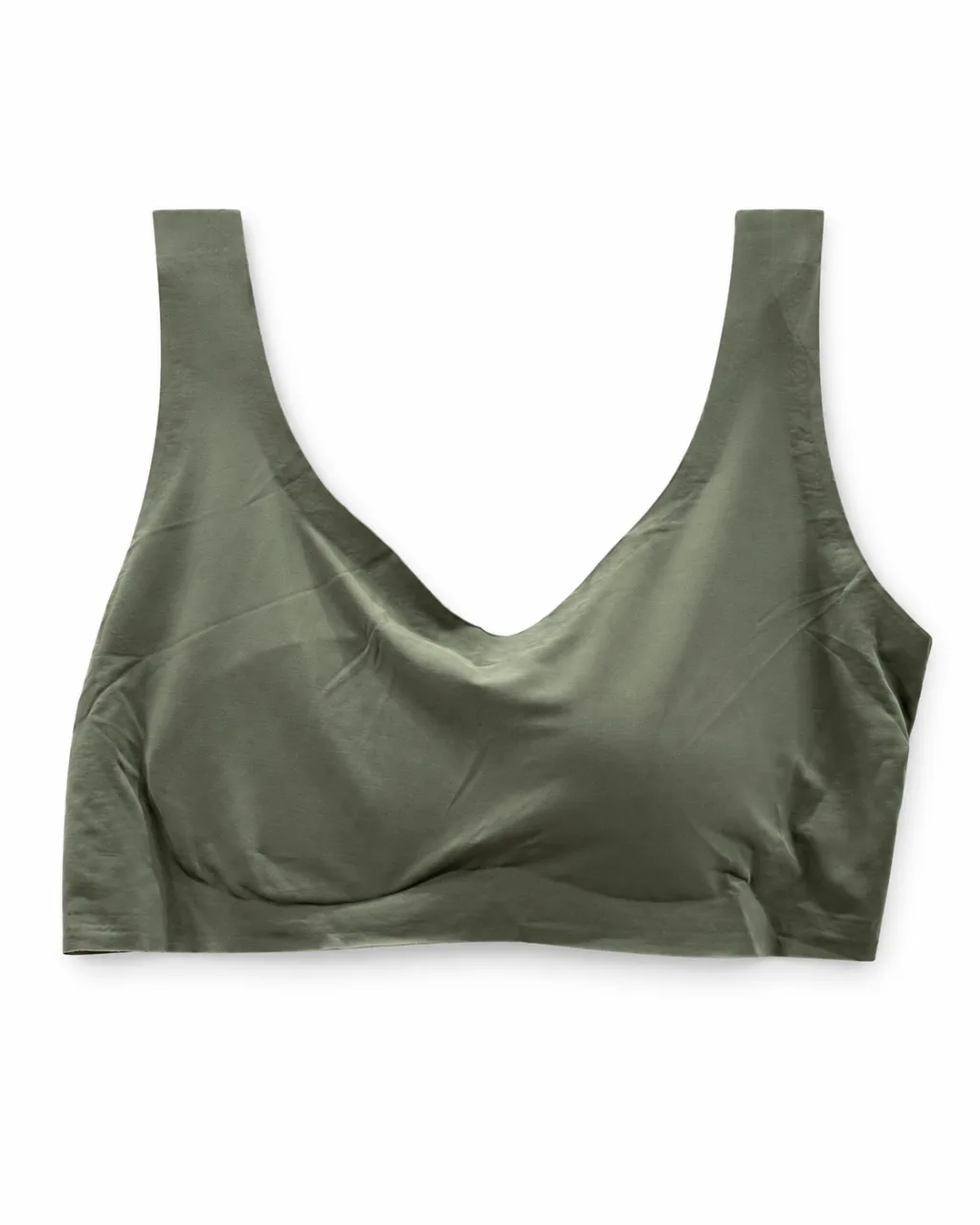 Scoop-Neck Pullover Bra with Wide Straps