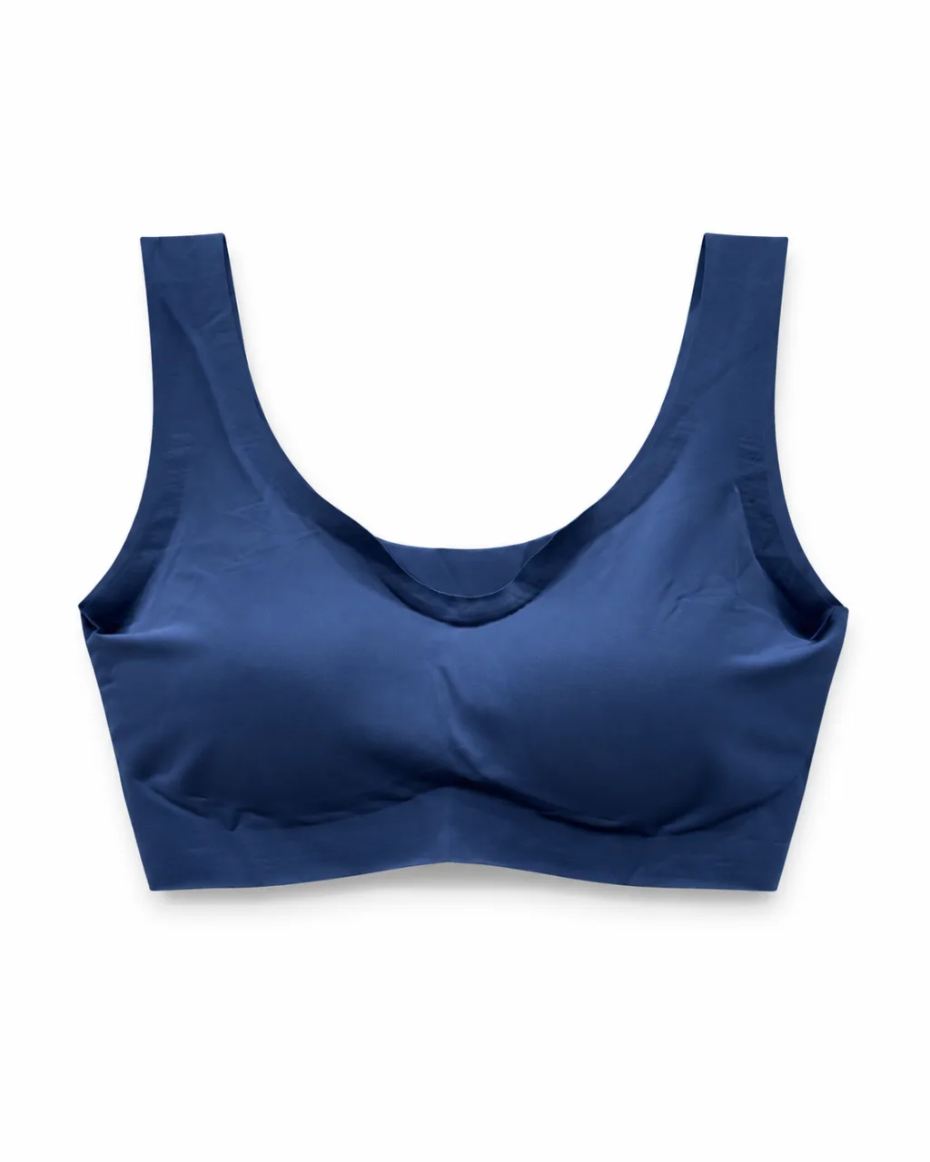 Scoop-Neck Pullover Bra with Wide Straps