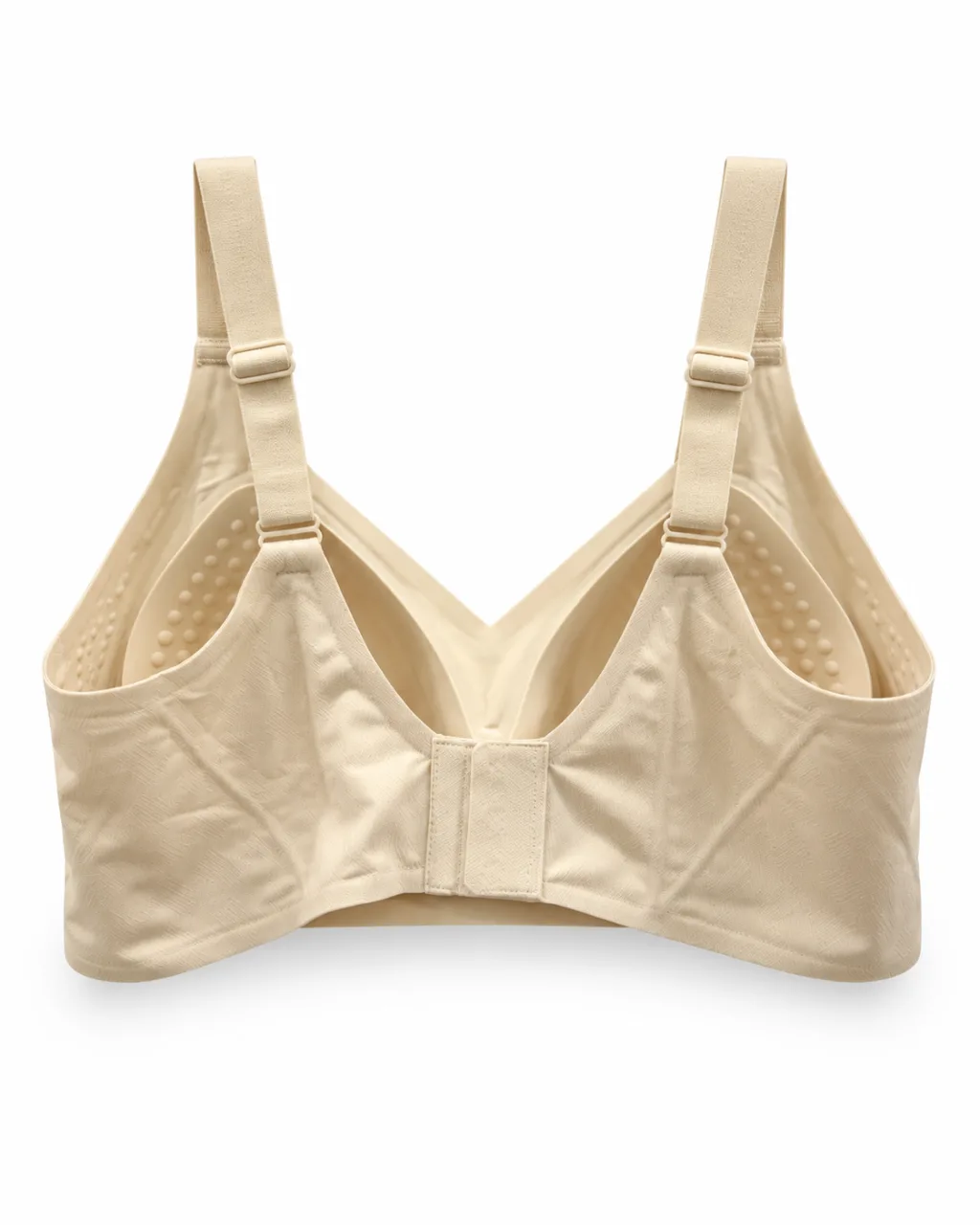 Textured Molded-Cup Bra with Adjustable Straps