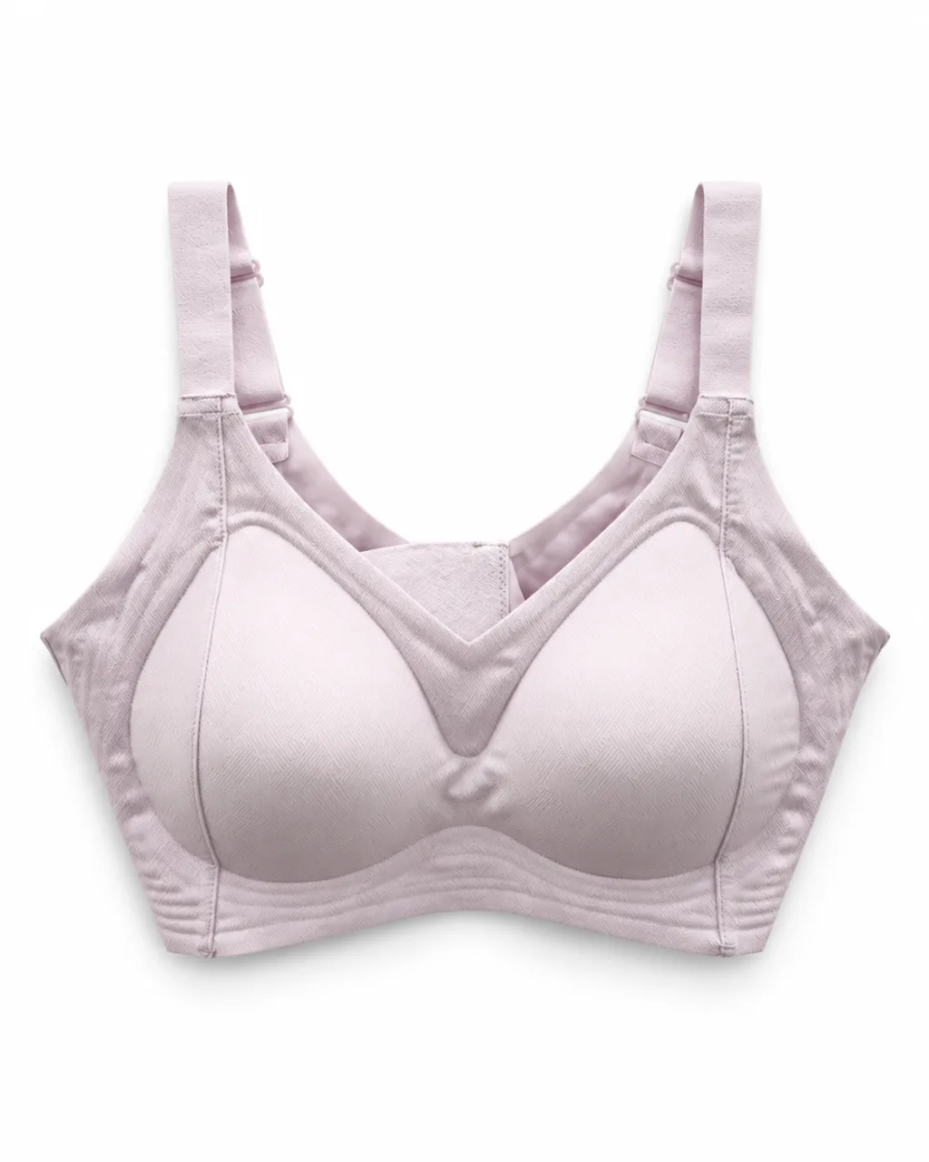 Textured Molded-Cup Bra with Adjustable Straps