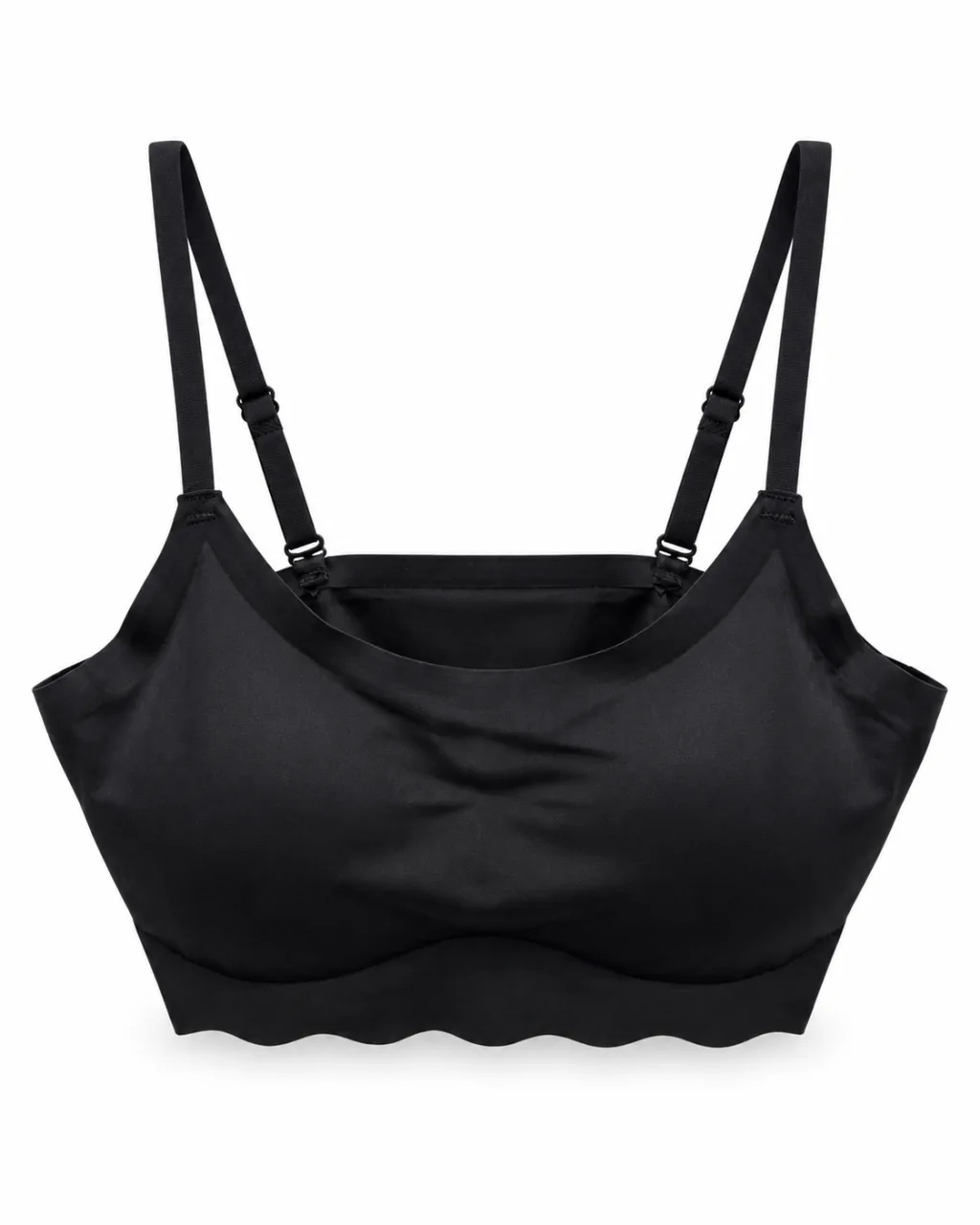 Scoop-Neck Bra with Adjustable Straps
