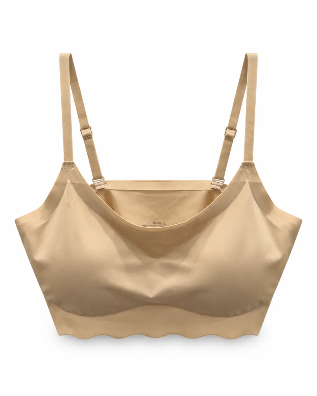 Scoop-Neck Bra with Adjustable Straps