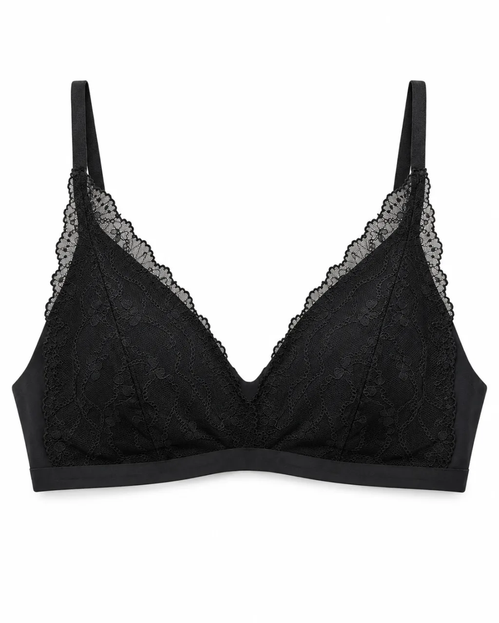 Floral Lace V-Neck Bralette