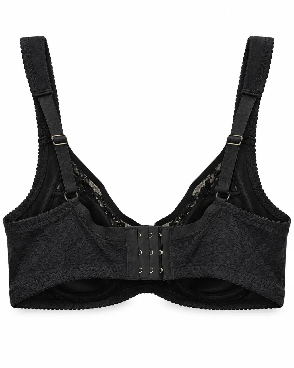 Lace Full-Cup Bra with Wide Straps