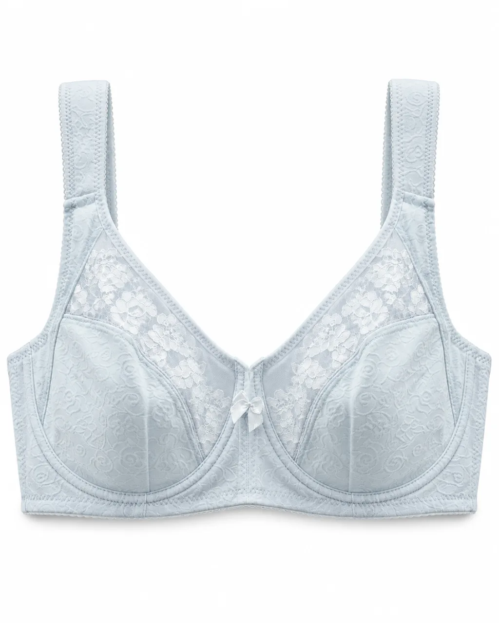 Lace Full-Cup Bra with Wide Straps