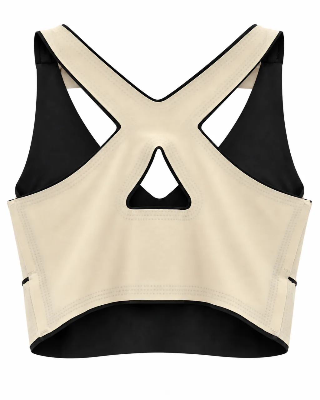 Padded Cross-Back Bra with Wraparound Bands
