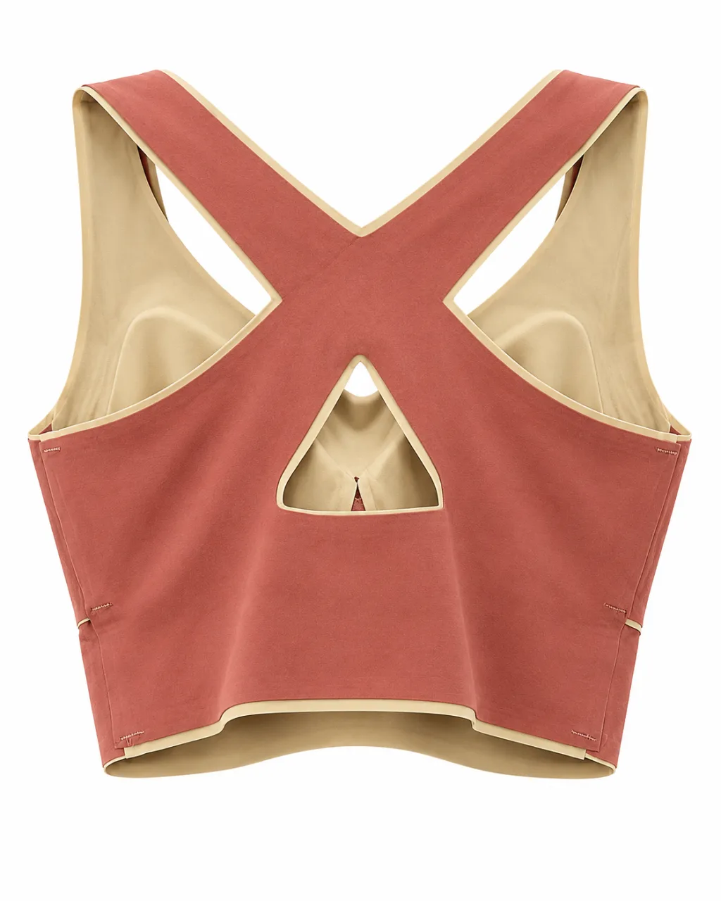 Padded Cross-Back Bra with Wraparound Bands