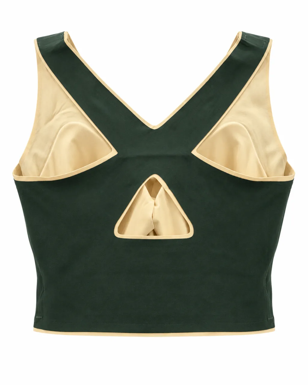 Padded Cross-Back Bra with Wraparound Bands