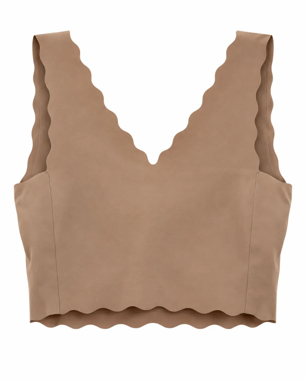 Wide-Strap Scalloped Padded Bra - Style 6009