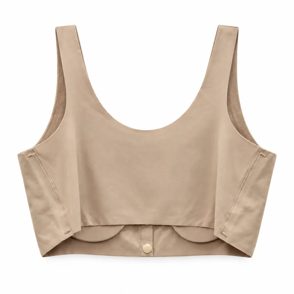 Front-Fastening Bra with Wide Straps