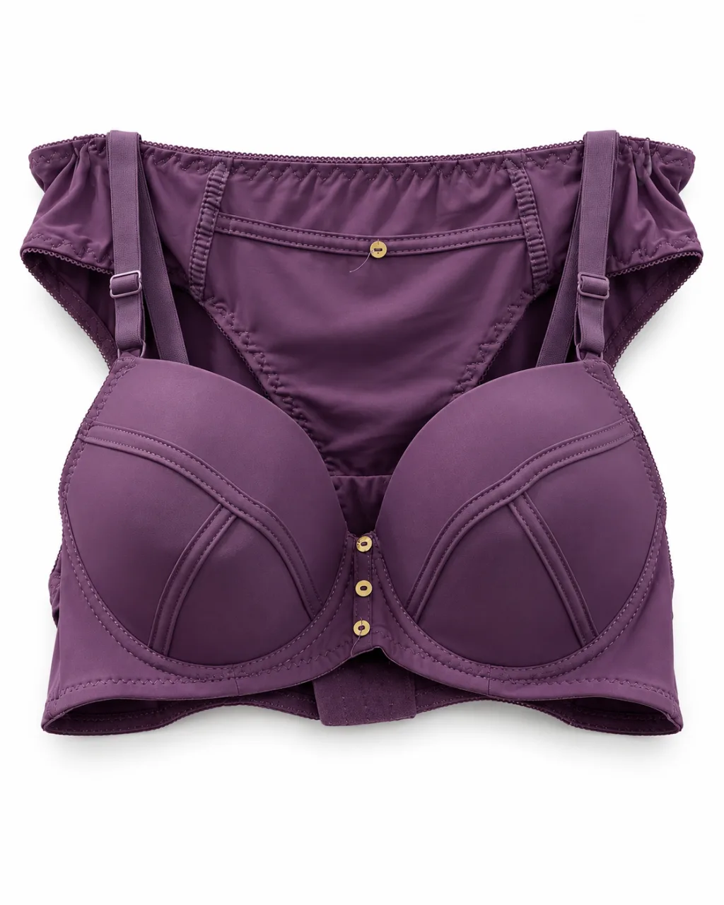 Front-Fastening Bra and Briefs Set