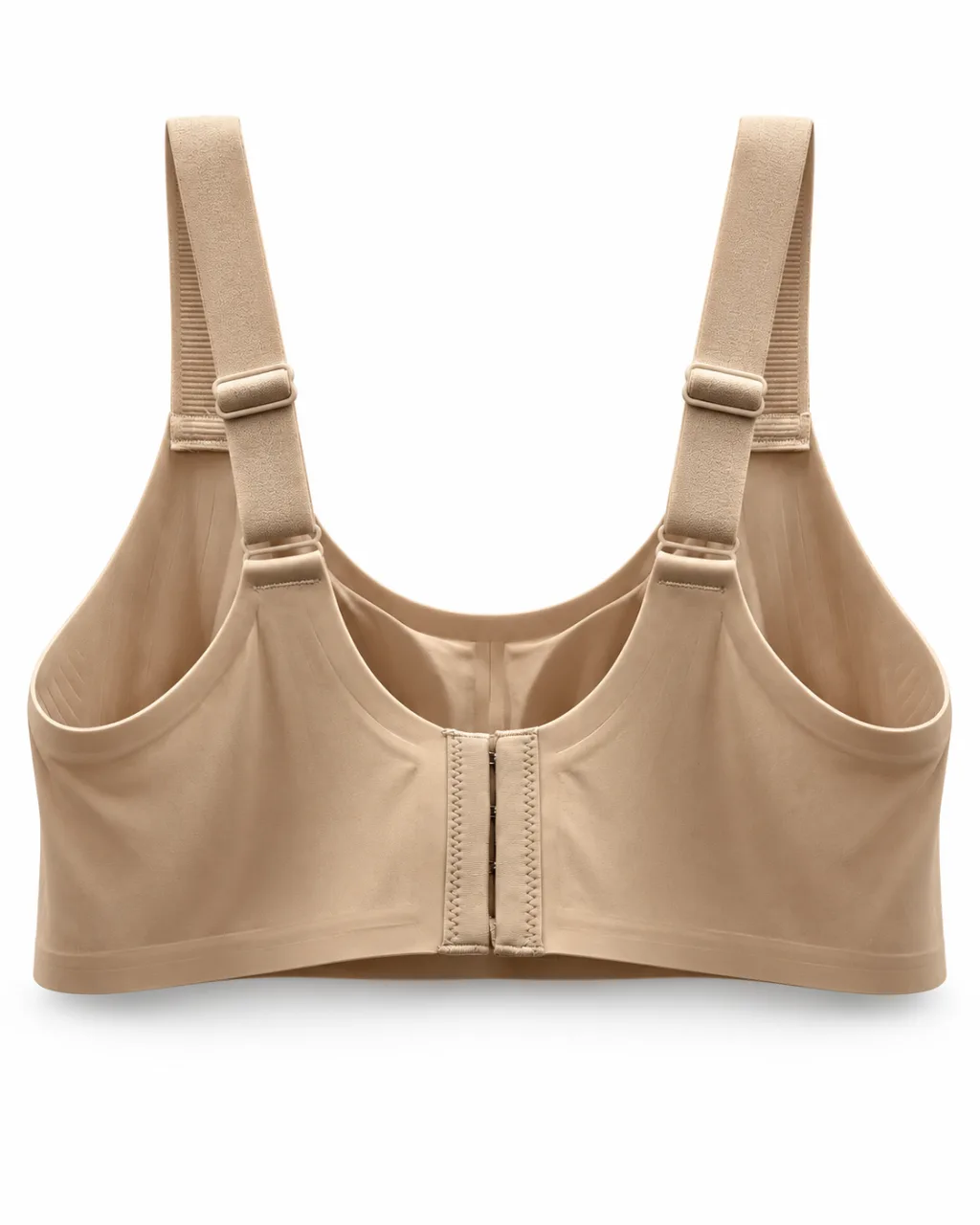 Women's Ribbed-Panel Full-Cup Bra with Wide Straps