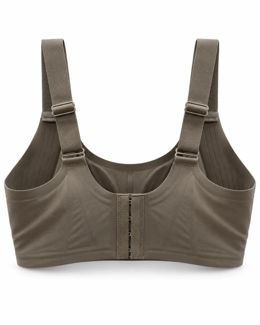 Women's Ribbed-Panel Full-Cup Bra with Wide Straps