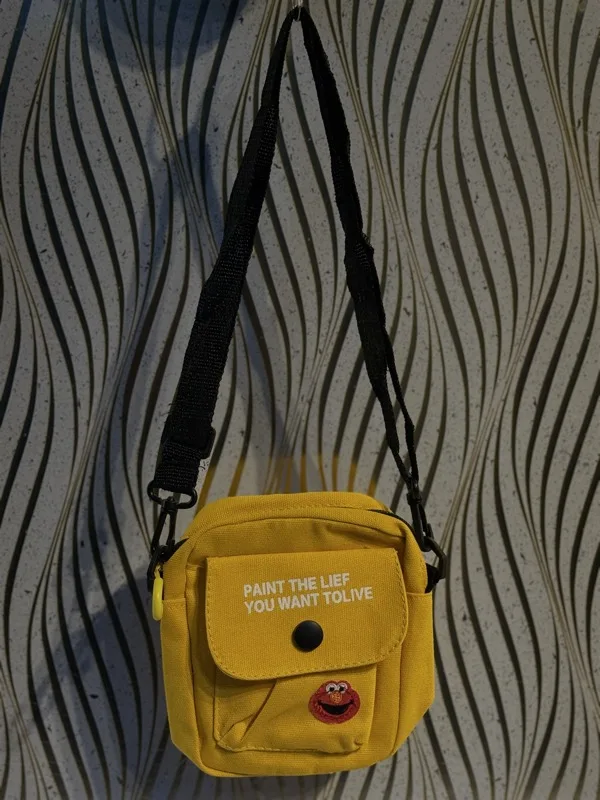 Cartoon Canvas Phone Bag