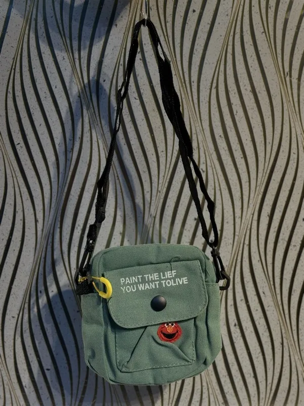 Cartoon Canvas Phone Bag