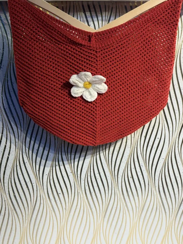 Woven Cutout Beach Bag