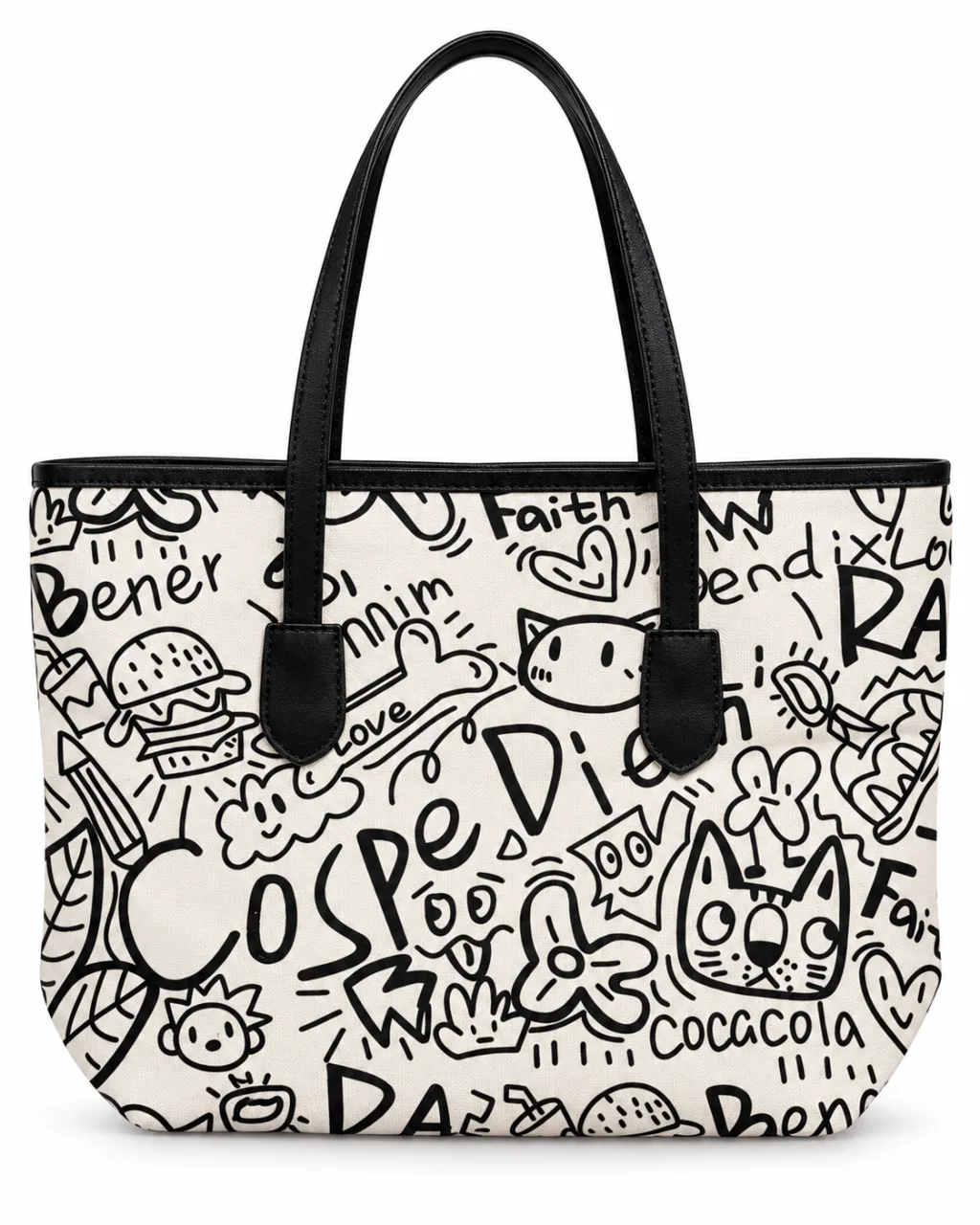 Graffiti Canvas Tote