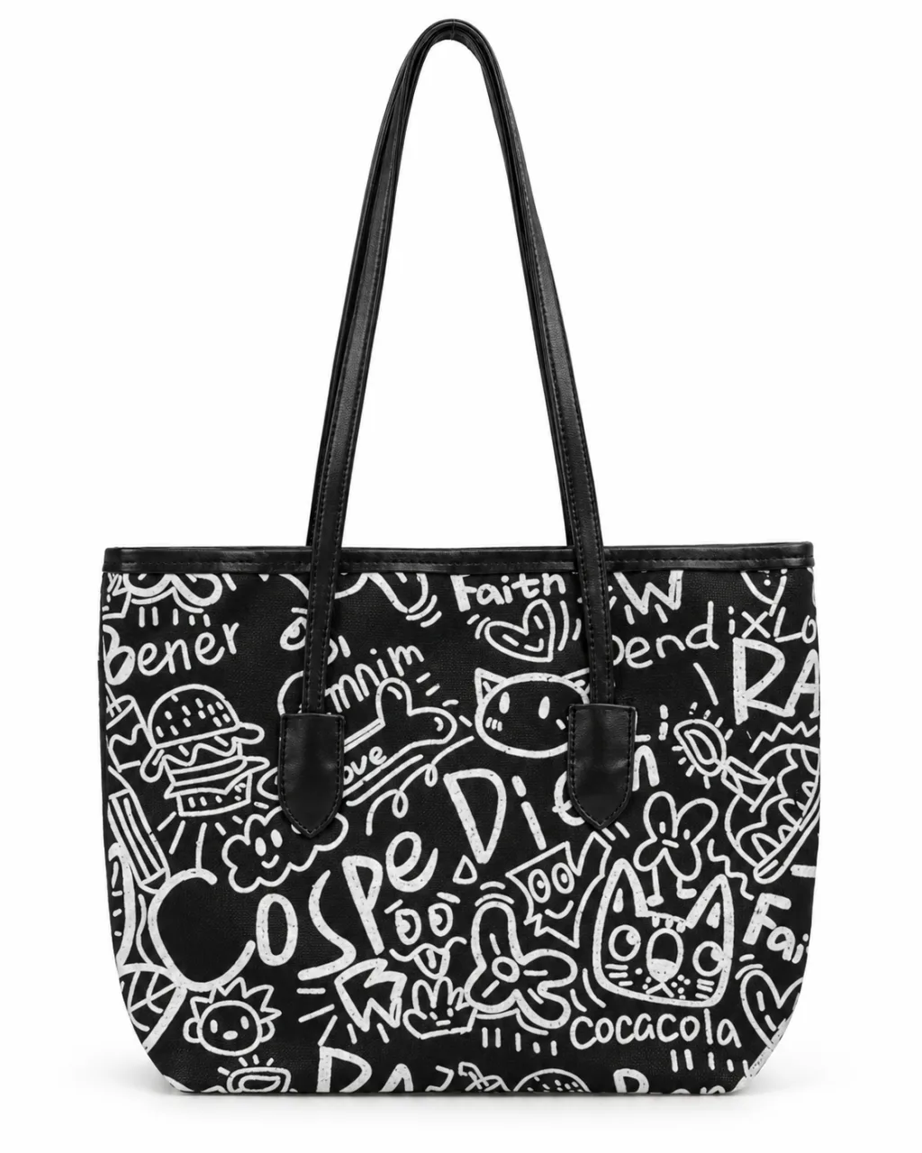 Graffiti Canvas Tote