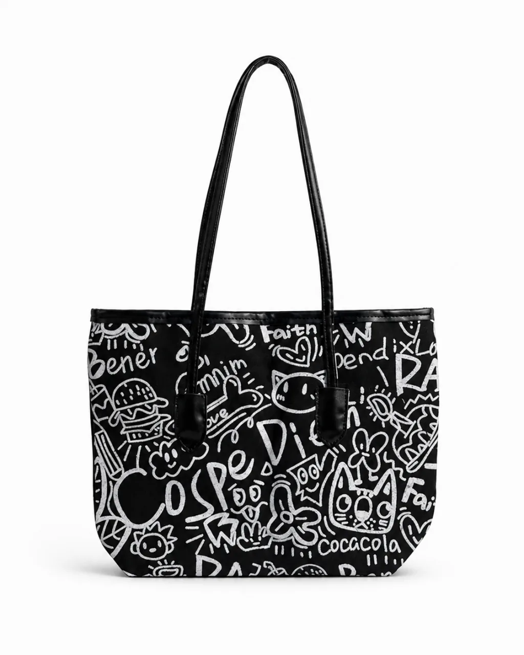 Graffiti Canvas Tote