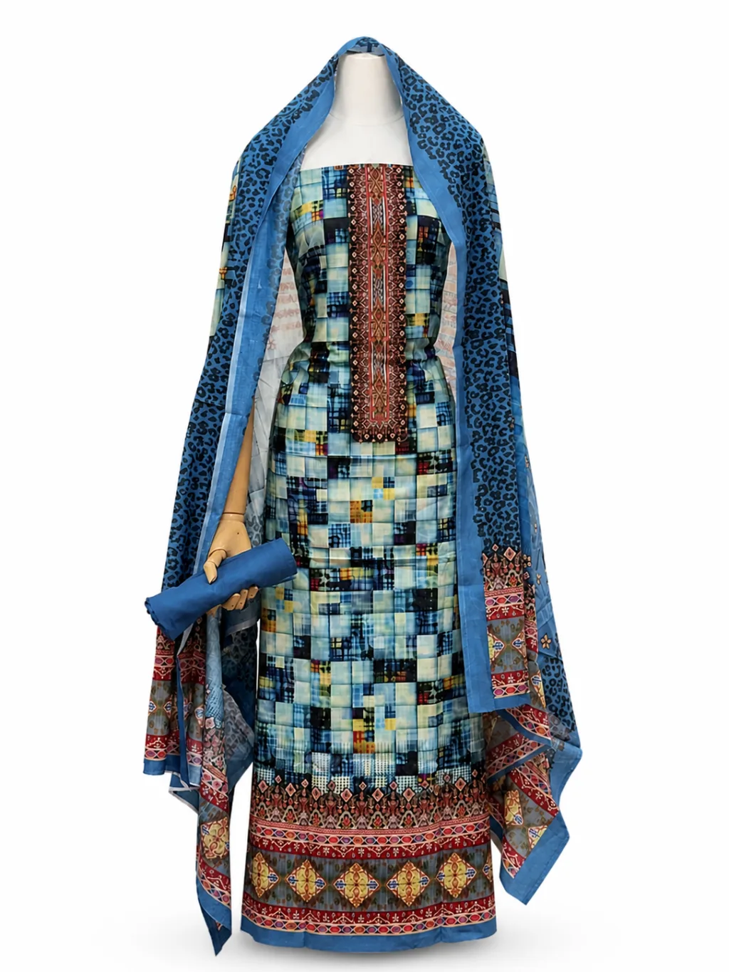Zam Zam Mosaic Checkered Ethnic Border