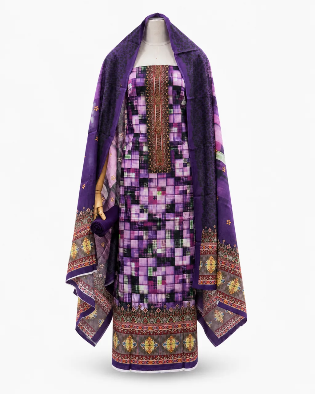 Zam Zam Mosaic Checkered Ethnic Border