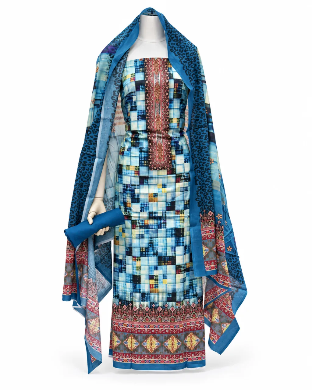 Zam Zam Mosaic Checkered Ethnic Border