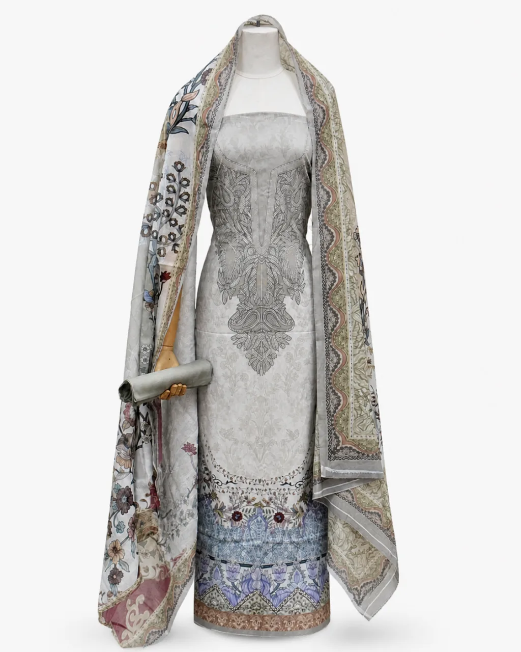Zam Zam Gray Sage Medallion
