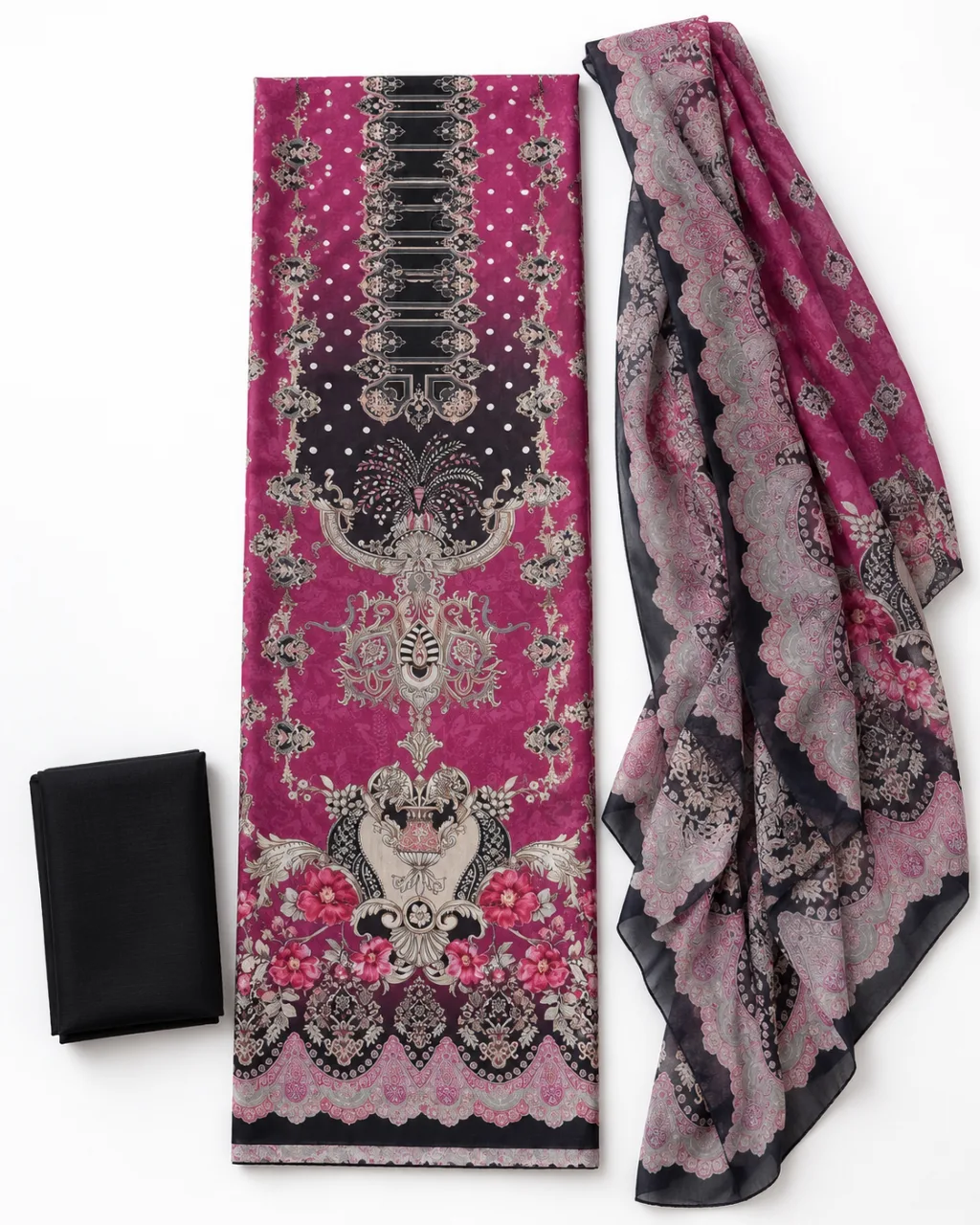 Zam Zam Magenta Baroque Panel