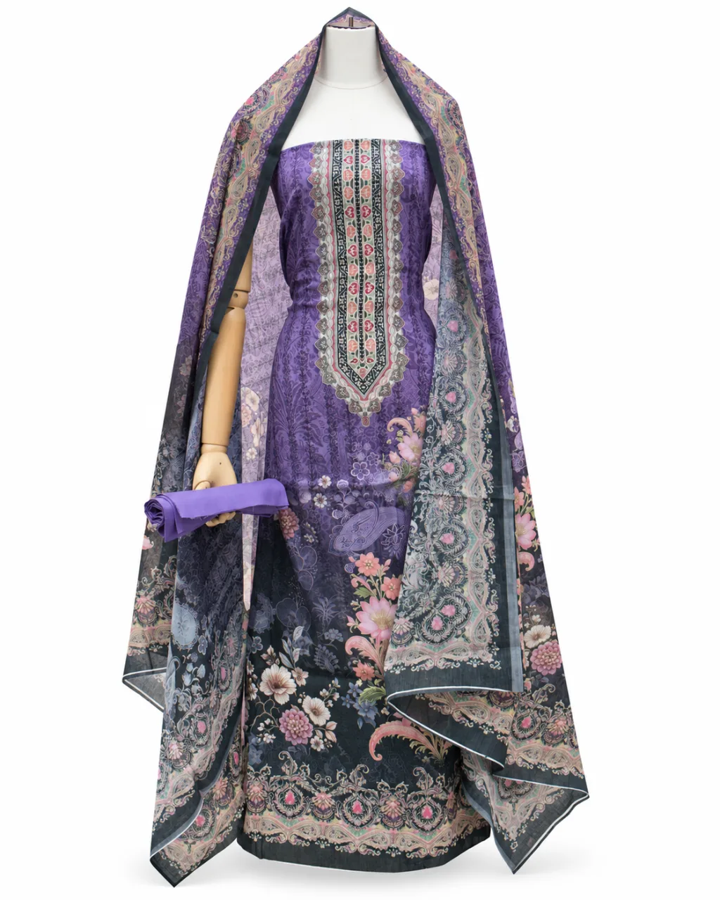 Zam Zam Purple Gradient Floral