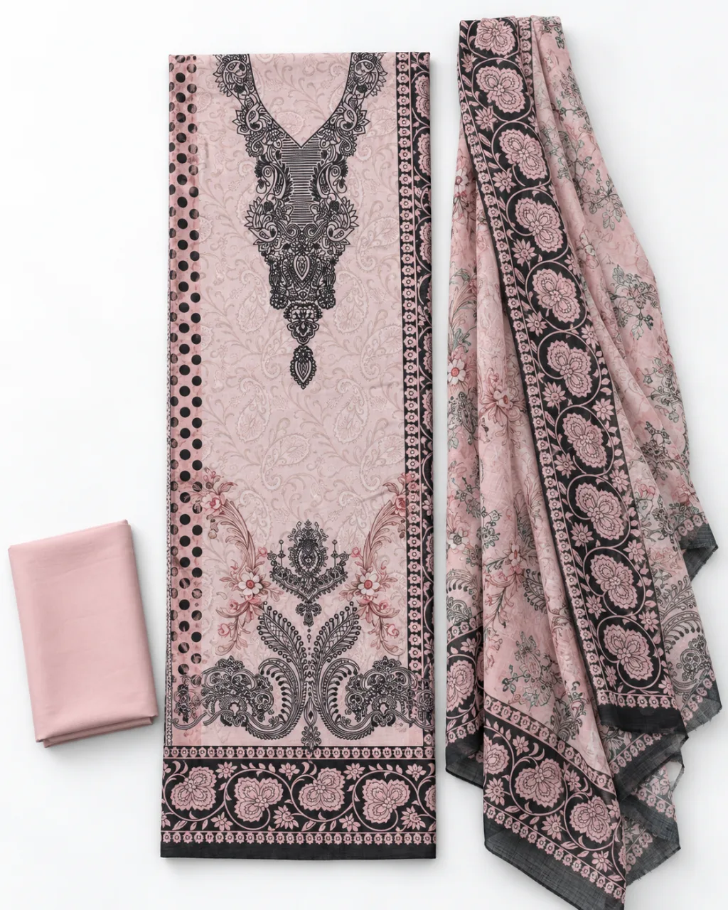 Zam Zam Pink Paisley V Neck